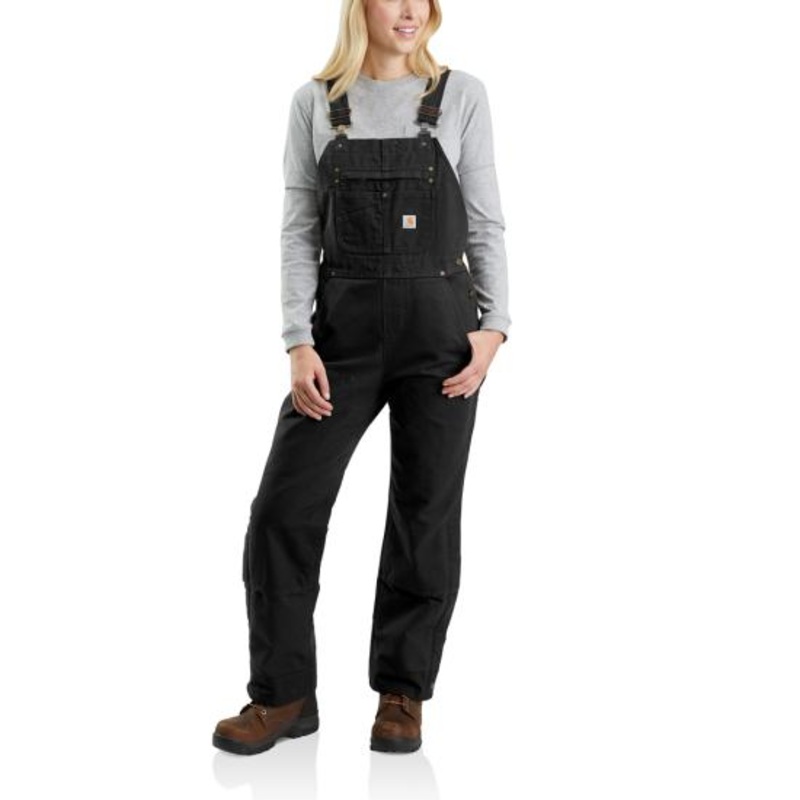 Women’s Relaxed Fit Washed Duck Insulted Bib Overall
