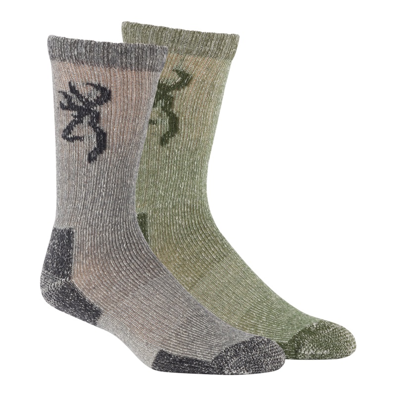 Year Round Wool Browning Sock|Black / Rifle Green