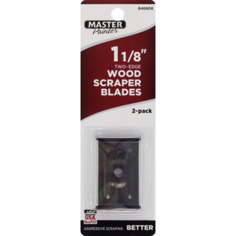 1-1/8 in. 2-Edge Scraper Blades – 2 PACK