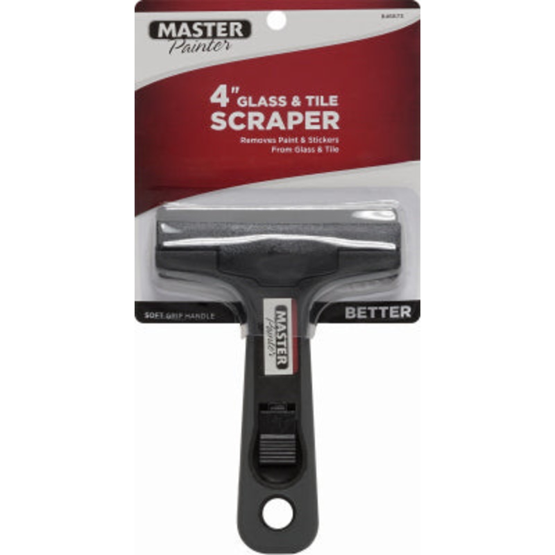 4 in. Soft Grip Wide Glass & Tile Scraper