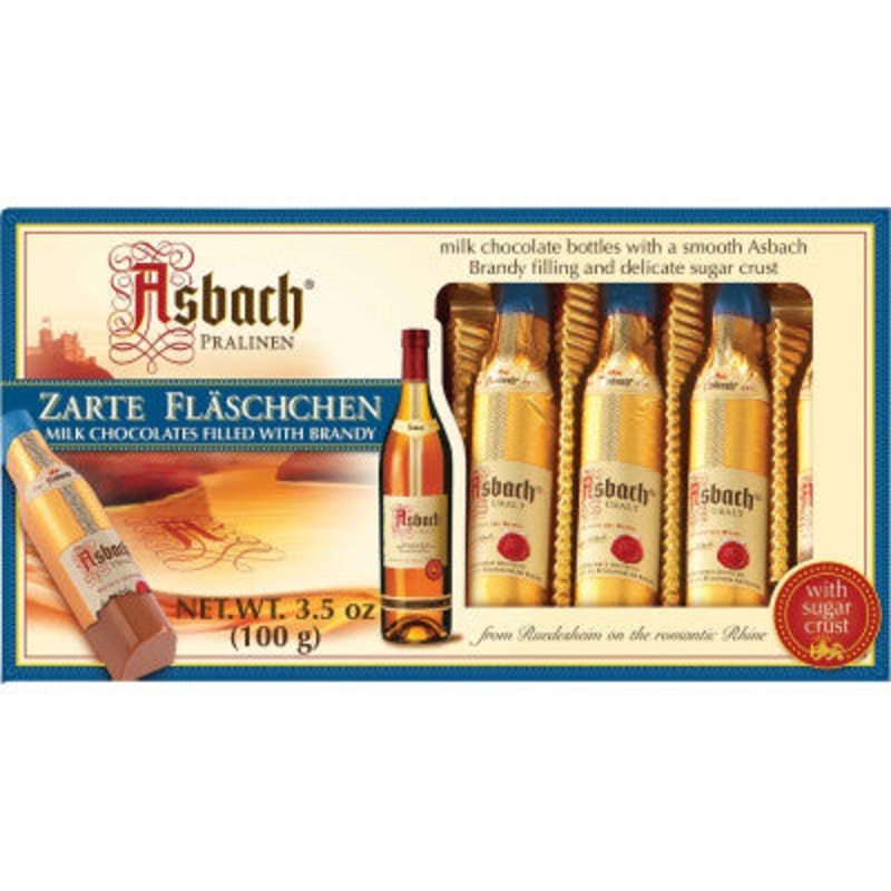 8-Piece Brandy Milk Chocolate Zarte Flschchen