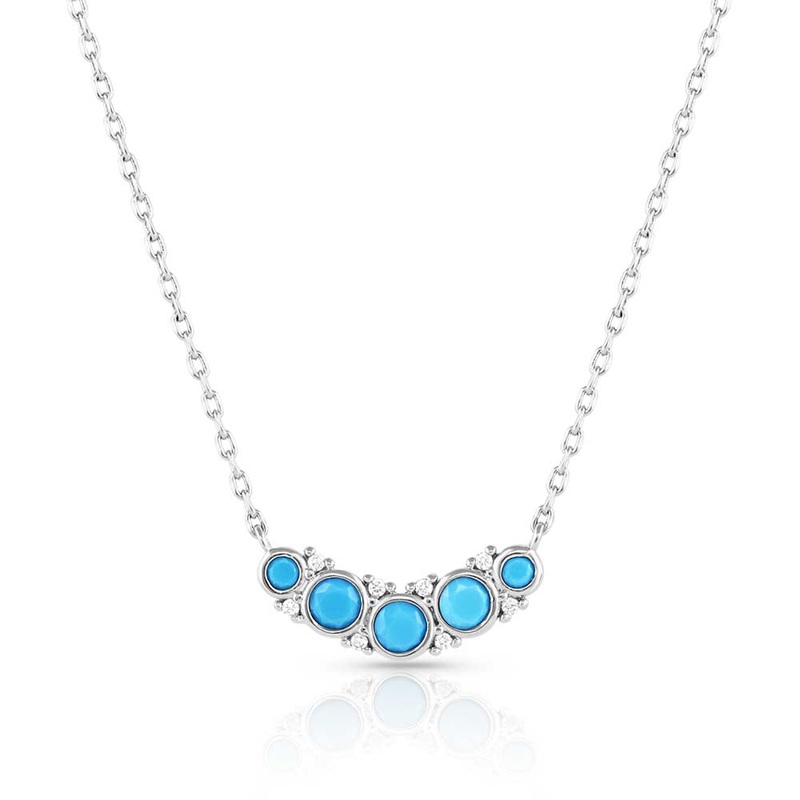Blue Moon Crystal Necklace
