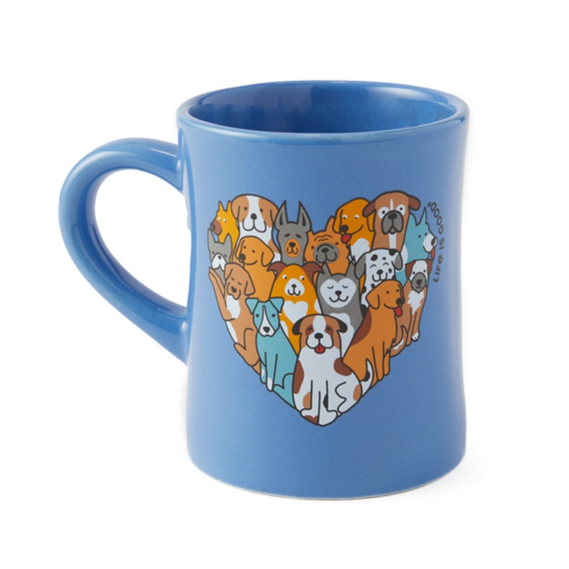 Heart Of Dogs Diner Mug|Cornflower blue|O/S