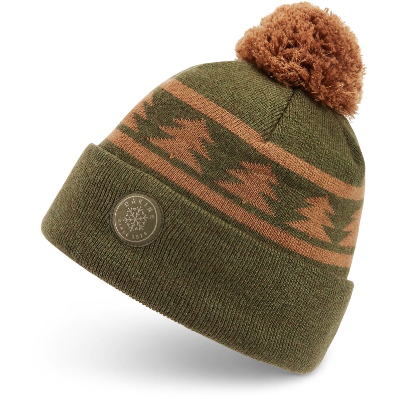Jack Pine Merino Pom Beanie|Dark olive|O/S