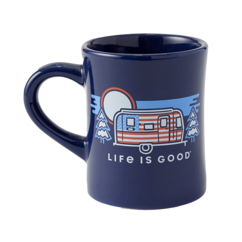 Land Of The Free Camper Diner Mug