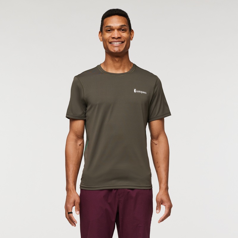 Men’s Fino Tech Tee|Iron|XS|SM|MD|LG|XL|XXL