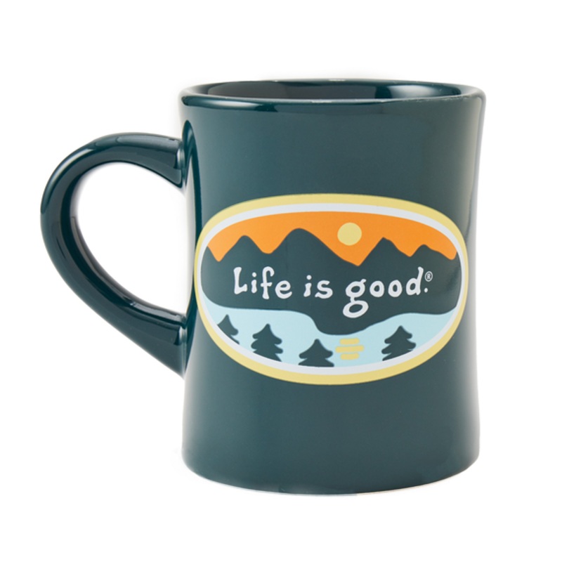 Mountainside Oval Diner Mug|Spruce green|O/S