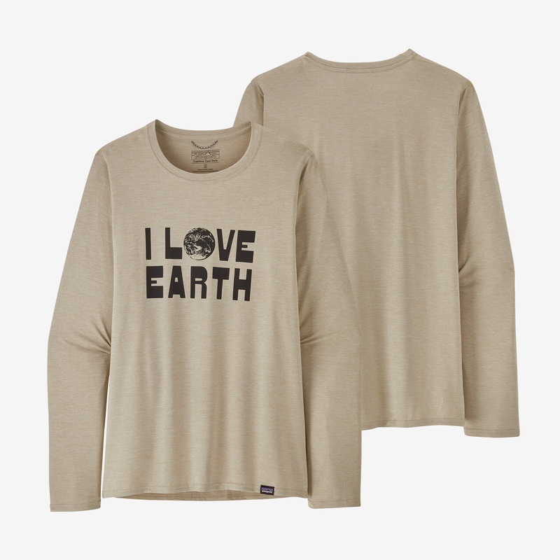 Women’s Long Sleeve Cap Cool Daily Graphic Shirt – Lands
