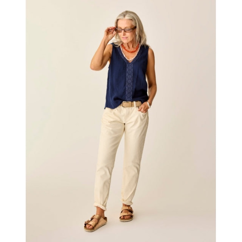 Kayla Gauze Tank – Navy|Navy|XS|SM|MD|LG|XL