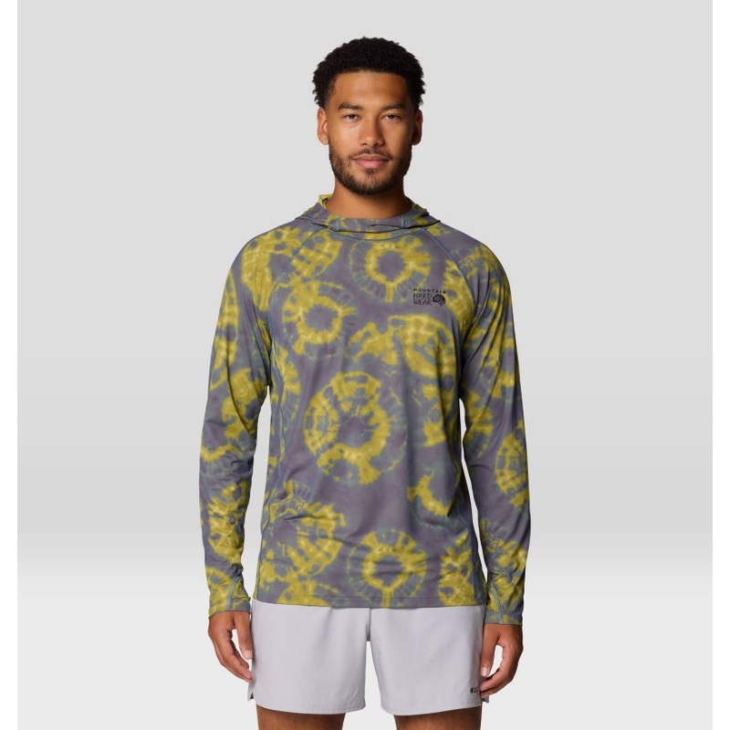 Men’s Crater Lake Long Sleeve Hoody – Adriatc Blue Spore Dye Print