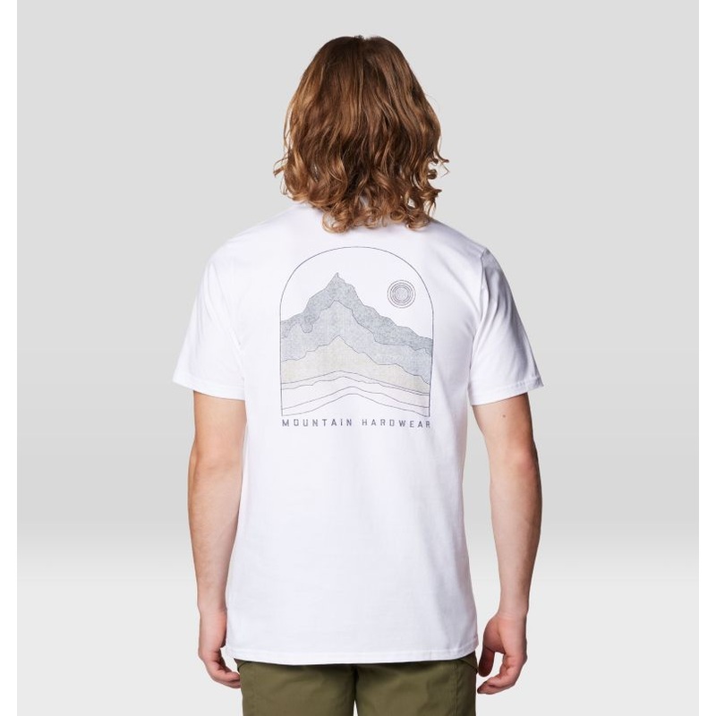 Men’s Mountain Sunset Short Sleeve – White
