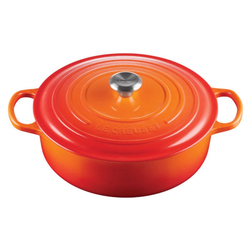 Signature Round Wide Oven|Flame|Marseille|Cerise|White|6.75QUART|6.75QT