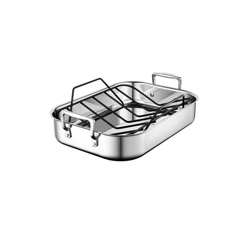 Stainless Steel Roasting Pan With Non-stick Rack