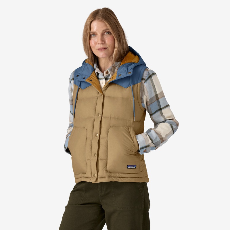 Women’s Bivy Hooded Vest – Classic Tan