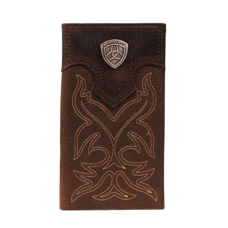 Boot Stitched Bifold Rodeo Leather Wallet – Distressed Brown