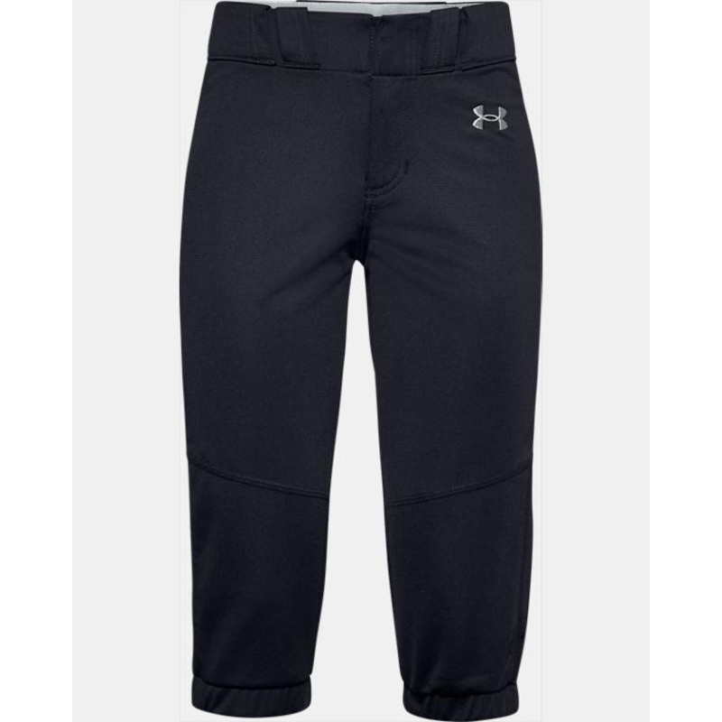 Girls’ Ua Softball Pant|Black/white|Gray/black|White/black|YXS|YSM|YMD|YLG|YXL