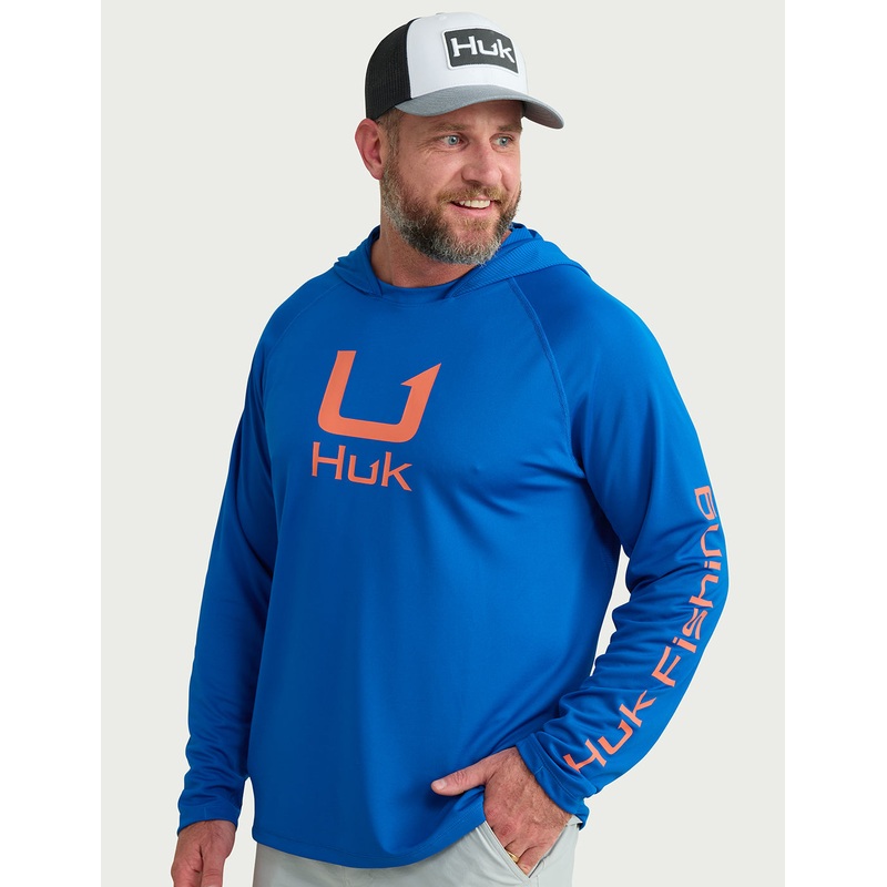 Icon Performance Hoodie|Ocean blue|M
