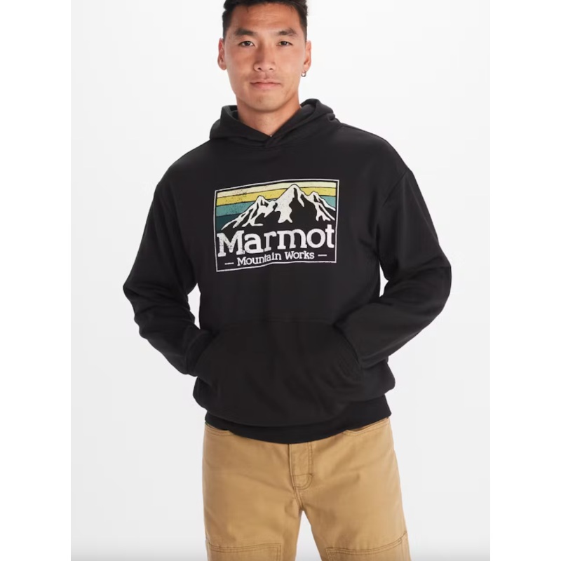Men’s Marmot Mountain Works Gradient Hoodie – Black