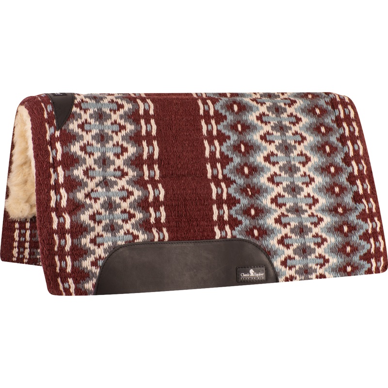 SensorFlex Blanket Straight Pad – Burgundy / Blue