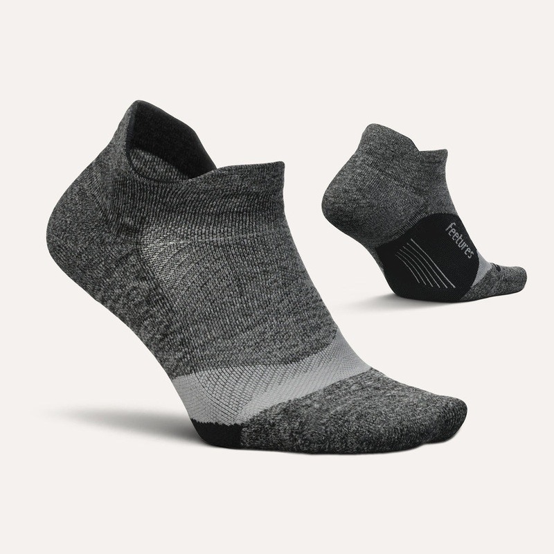 Elite Light Cushion No Show Tab Sock – Gray