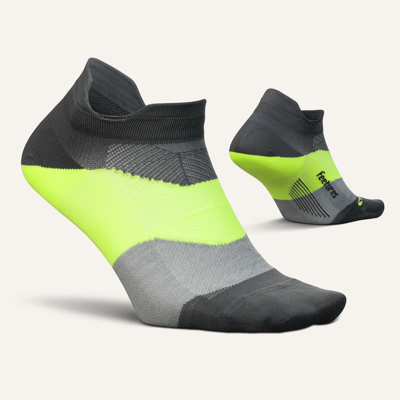 Elite Ultra Light No Show Tab Sock – Midnight Neon