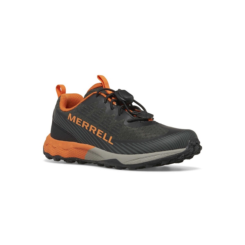 Kid’s Agility Peak Shoe – Olive/Black/Orange