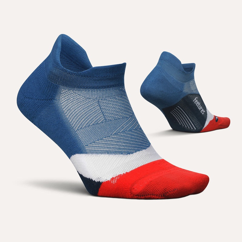 Men’s Elite Light Cushion No Show Tab Sock – Atmospheric Blue
