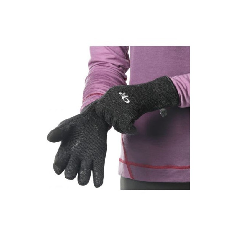 Women’s Flurry Sensor Gloves|charcoal|pinot|Black|L|S|M