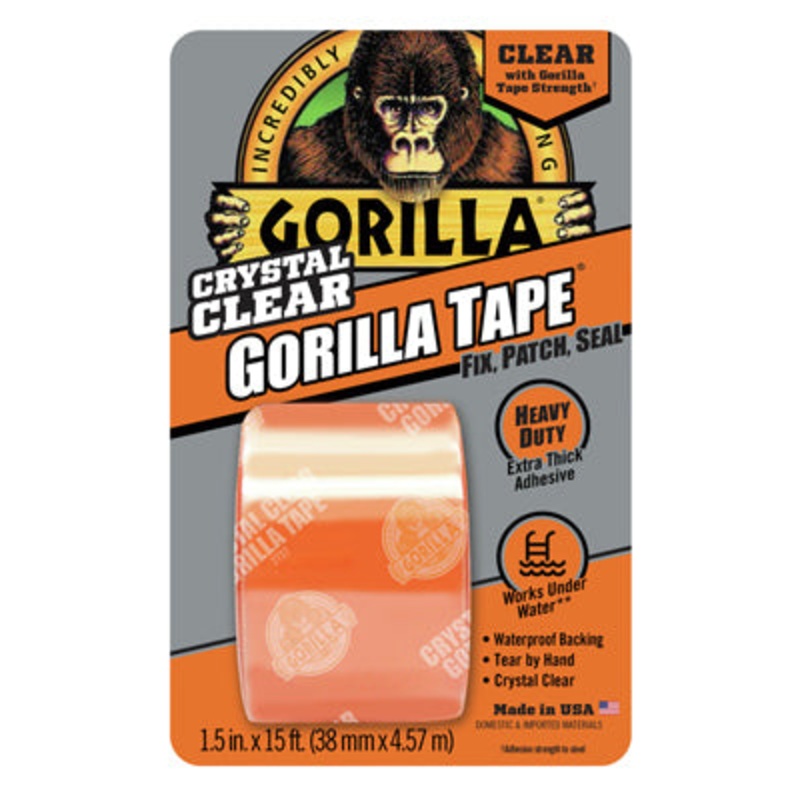 15 FT Crystal Clear Gorilla Tape