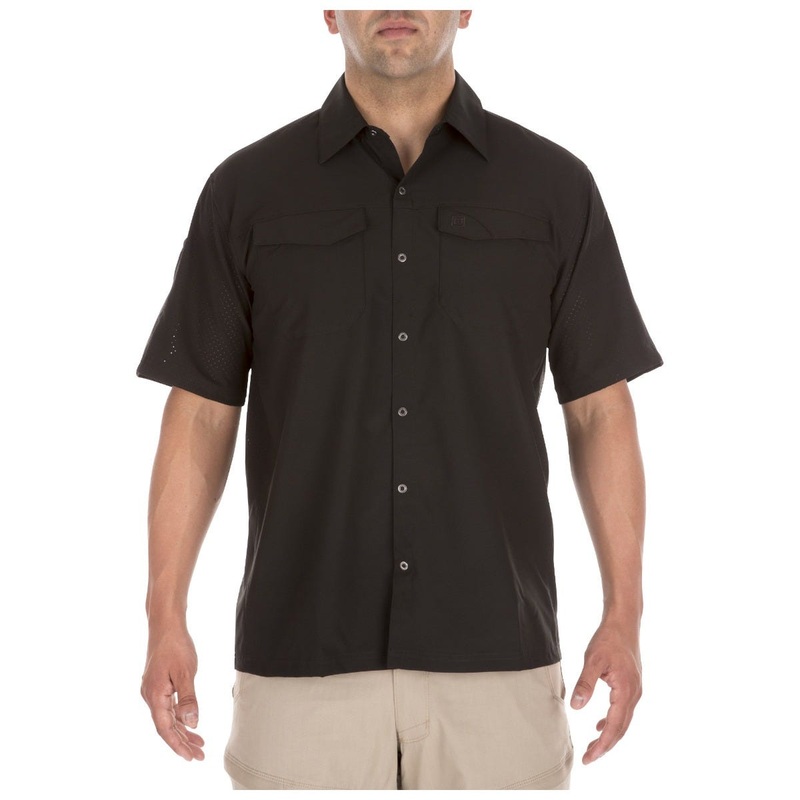 Freedom Flex Woven S/s Shirt|Black|Storm|MD|LG|XL