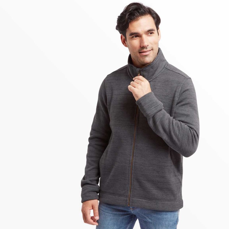 Men’s Bhutan Full Zip Jacket|Kharani grey|SM|MD|LG|XL|XXL