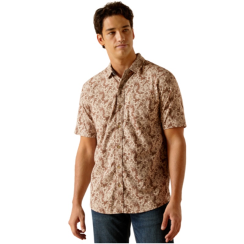 Modern Fit Button Down Shirt|Dessert Mocha|SM|MD|LG|XL|XXL