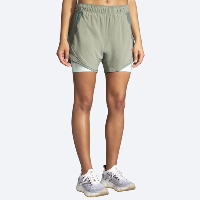 Women’s Chaser 2-in-1 Short|Pbbl/dkpbbl/clmint|XS 5IN|SM 5IN|MD 5IN|LG 5IN|XL 5IN|XXL 5IN