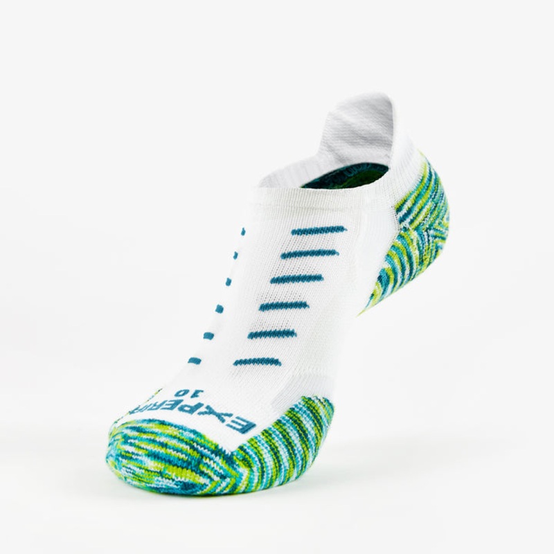 Experia TechFit Light Cushion No-Show Tab Rocket Grip Sock – Sea Green