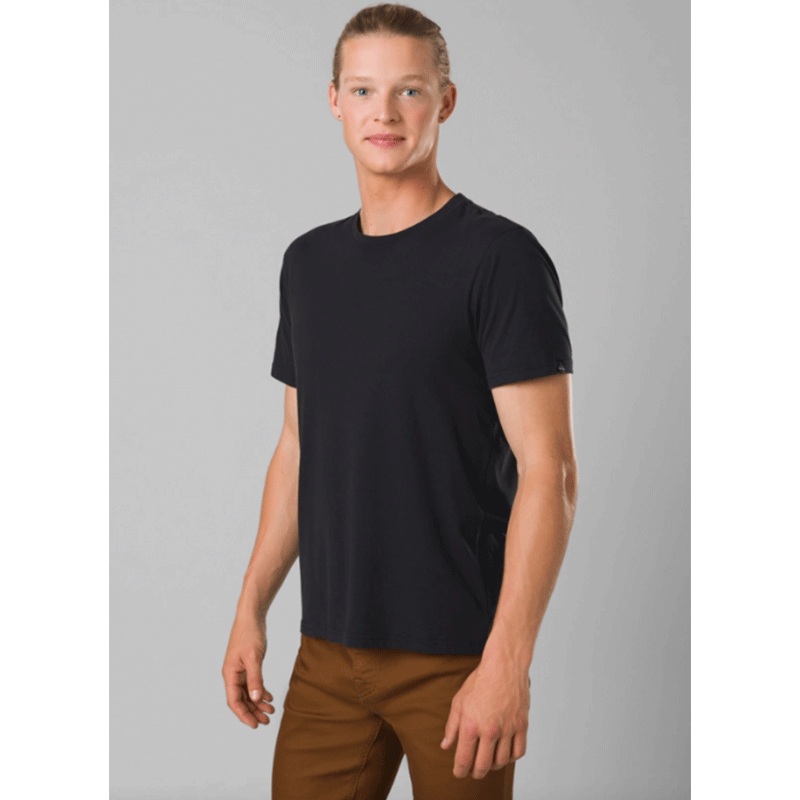 Men’s Prana Crew T-shirt|Black|Big sky blue heather|Charcoal Heather|Denim Heather|Morro Heather|White|SM|MD|LG|XL|XXL