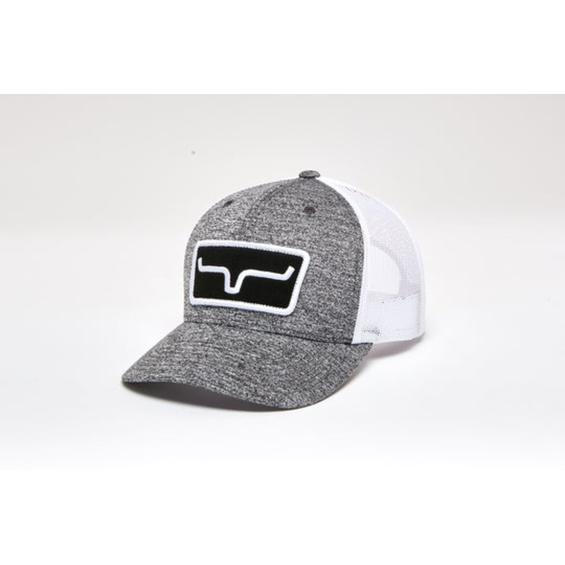 The Cutter Trucker Hat|Grey heather|Red navy|OSFA