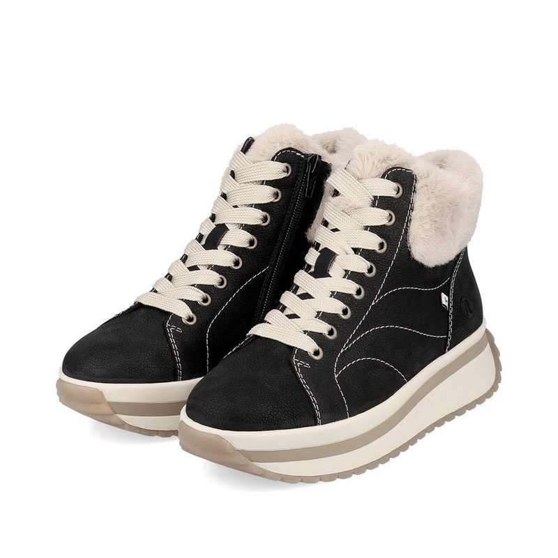 Women’s Joy Boot – Schwarz/Beige